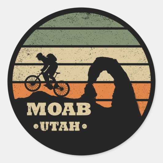 ヴィンテージMTB ユタ州モアブ マウンテンバイク ラウンドシール (正面)