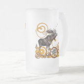 ヴィンテージMU フロストグラスビールジョッキ (正面右)