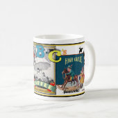 ヴィンテージ'MY ABC'S COFFEE'ブランド コーヒーマグカップ (正面右)