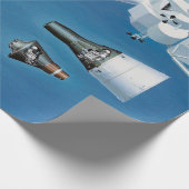 ヴィンテージNASAの宇宙船およびロケット ラッピングペーパー (角)