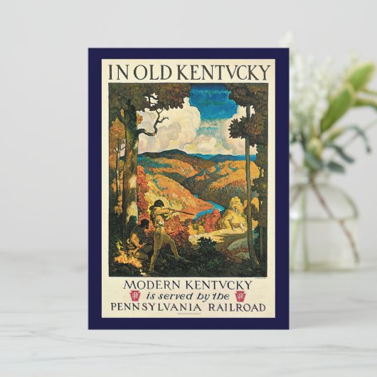 ヴィンテージNCワイエス旅行ポスター、旧ケンタッキー州 (スタンド正面)