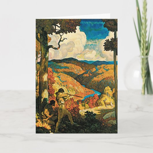 ヴィンテージNCワイエス旅行ポスター、旧ケンタッキー州 カード (正面)