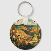 ヴィンテージNCワイエス旅行ポスター、旧ケンタッキー州 キーホルダー (裏面)