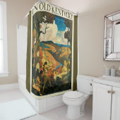 ヴィンテージNCワイエス旅行ポスター、旧ケンタッキー州 シャワーカーテン (インサイチュ)