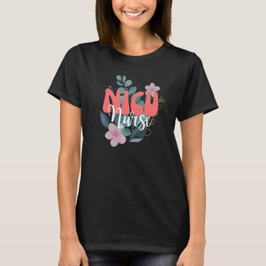 ヴィンテージNICU新生児集中部気に妻ママ Tシャツ (正面)