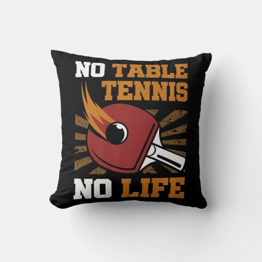 ヴィンテージNoテーブルテニスNoライフピンポンボールスポ クッション (正面)