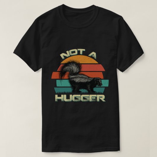 ヴィンテージNot A Hugger Shirt – 山嵐おもしろい  Tシャツ (デザイン正面)