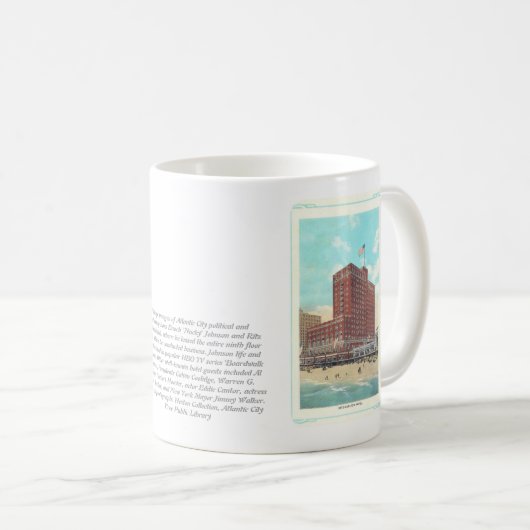 ヴィンテージNuckyジョンソン/Ritz Carltonのホテルのマグ コーヒーマグカップ (正面右)