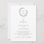 ヴィンテージOatフィールド、インスパイアファインアート、日付の保存 招待状 (正面)