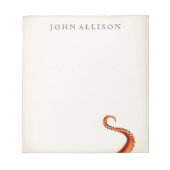 ヴィンテージOctopus Tenticalsメモ帳 ノートパッド (正面)