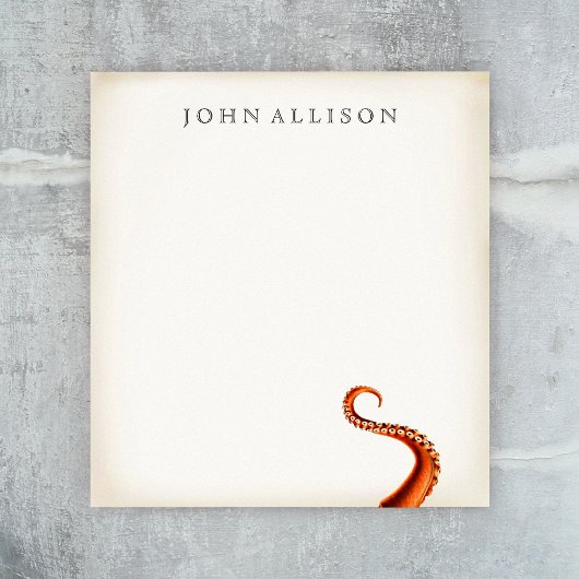 ヴィンテージOctopus Tenticalsメモ帳 ノートパッド