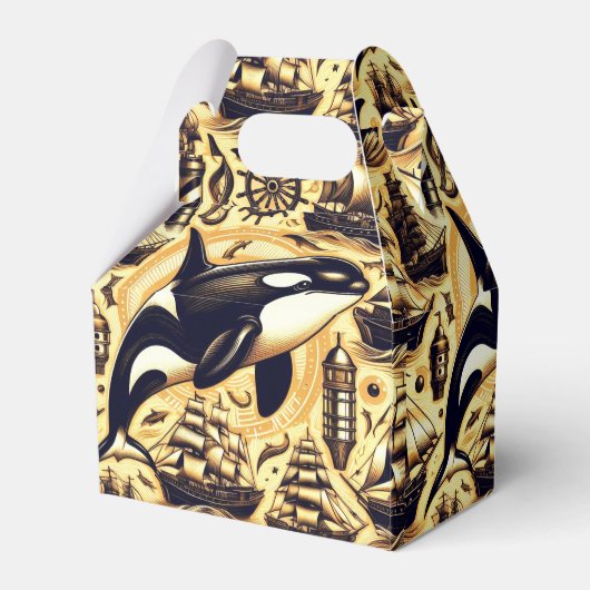 ヴィンテージOrcaパタ航海のーン フェイバーボックス (正面サイド)