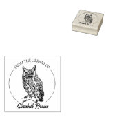 ヴィンテージOwlスクリプト ラバースタンプ (押印)
