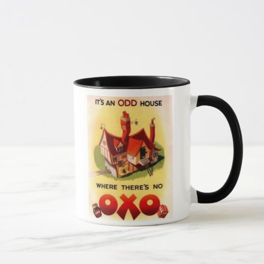 ヴィンテージOXO広告 – ある場所は奇妙な家 マグカップ (右)