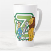 ヴィンテージOzキャラクターと文字文字 カフェラテマグ (右アングル)