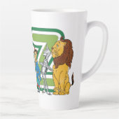 ヴィンテージOzキャラクターと文字文字 カフェラテマグ (右)