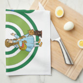 ヴィンテージOzキャラクターと文字文字 キッチンタオル (四つ折り)