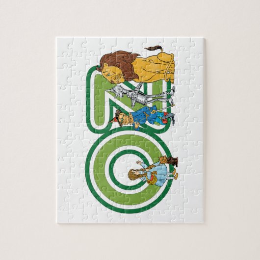 ヴィンテージOzキャラクターと文字文字 ジグソーパズル (縦)