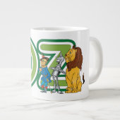 ヴィンテージOzキャラクターと文字文字 ジャンボコーヒーマグカップ (正面右)