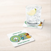 ヴィンテージOzキャラクターと文字文字 スクエアペーパーコースター (インサイチュ)