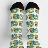 ヴィンテージOzキャラクターと文字文字 ソックス (上部)