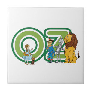 ヴィンテージOzキャラクターと文字文字 タイル