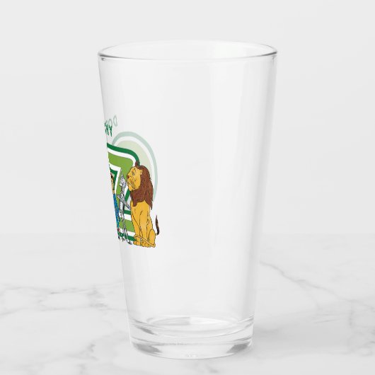 ヴィンテージOzキャラクターと文字文字 タンブラーグラス (左)