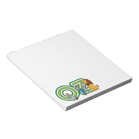 ヴィンテージOzキャラクターと文字文字 ノートパッド (アングル)