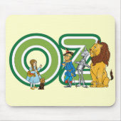 ヴィンテージOzキャラクターと文字文字 マウスパッド (正面)
