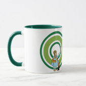 ヴィンテージOzキャラクターと文字文字 マグカップ (左)