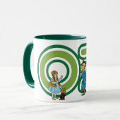 ヴィンテージOzキャラクターと文字文字 マグカップ (正面左)