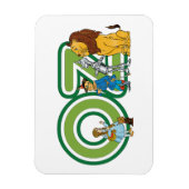 ヴィンテージOzキャラクターと文字文字 マグネット (縦)