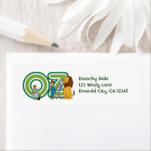 ヴィンテージOzキャラクターと文字文字 ラベル (インサイチュ)