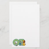 ヴィンテージOzキャラクターと文字文字 便箋 (正面/裏面)