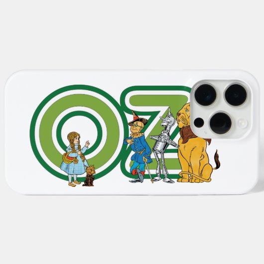 ヴィンテージOzキャラクターと文字文字 Case-Mate iPhoneケース (裏面 (横))