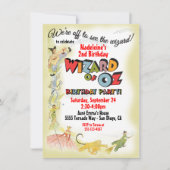ヴィンテージOzバースデーパーティ招待状 招待状 (正面)