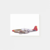 ヴィンテージP-51のムスタングのTuskegeeのパイロットの第二次世界大戦 ポストイット (正面)