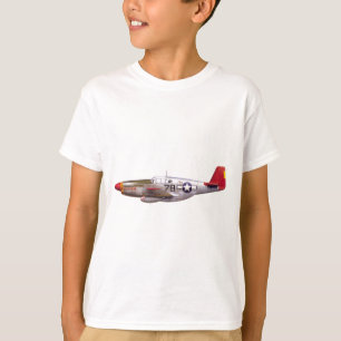 ヴィンテージP-51マスタンタスケジー空軍第二次世界大戦 Tシャツ