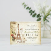 ヴィンテージPARIS日付はがきを保存 案内ポストカード (スタンド正面)