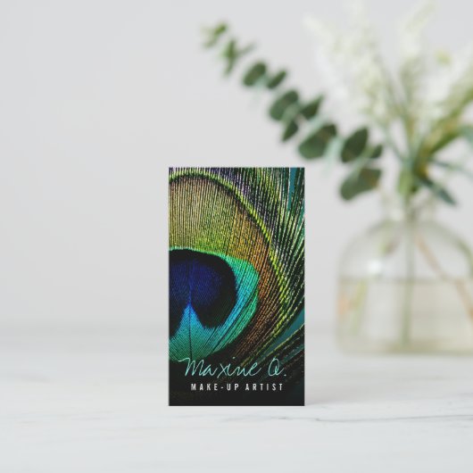 ヴィンテージPeacockフォトメイクアーティスト名刺 名刺 (スタンド正面)