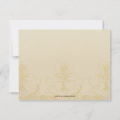 ヴィンテージPeacock披露宴カード横B 招待状 (裏面)