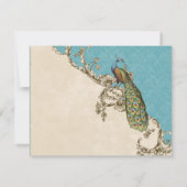 ヴィンテージPeacock & Etchings、日付カードの保存 セーブザデート (裏面)