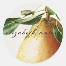 「ヴィンテージPEAR」カスタマイズ可能封筒用シール