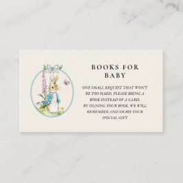 ヴィンテージPeter rabbit Baby Shower Book Request エンクロージャーカード