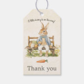 ヴィンテージPeter Rabbit Baby Shower Thank you ギフトタグ (正面)