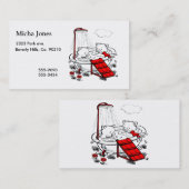 ヴィンテージPiggies及びBathの鳥 名刺 (正面/裏面)