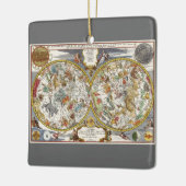 ヴィンテージPlanisphere Star Map by Nicholas de Fer セラミックオーナメント (左)