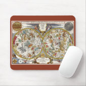 ヴィンテージPlanisphere Star Map by Nicholas de Fer マウスパッド (マウス)