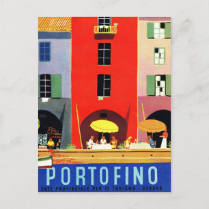 ヴィンテージPortofinoジェノバイタリア ポストカード