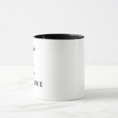 ヴィンテージPowered by Caffeineタイポグラフィ引用文 マグカップ (中央)